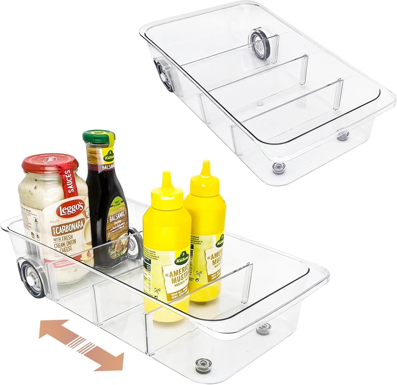 Maximize Your Space: Review of Clear Refrigerator Organizer Bins with Wheels
