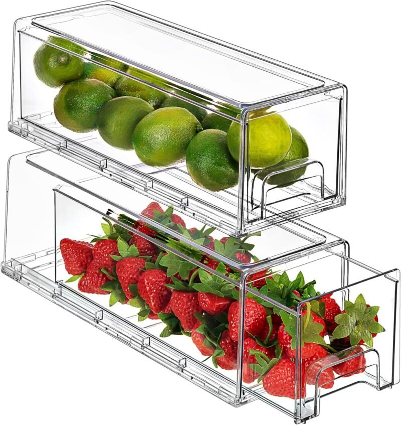 Maximize Your Space: Review of Sorbus Clear Stackable Fridge Drawers