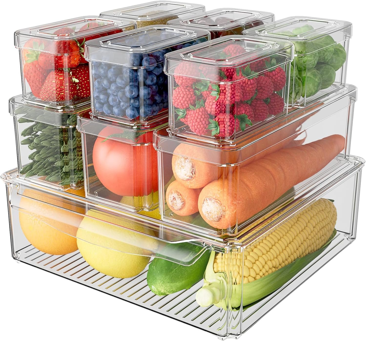 Maximize Your Space: Review of the 10 Pack Stackable Refrigerator Organizer Bins