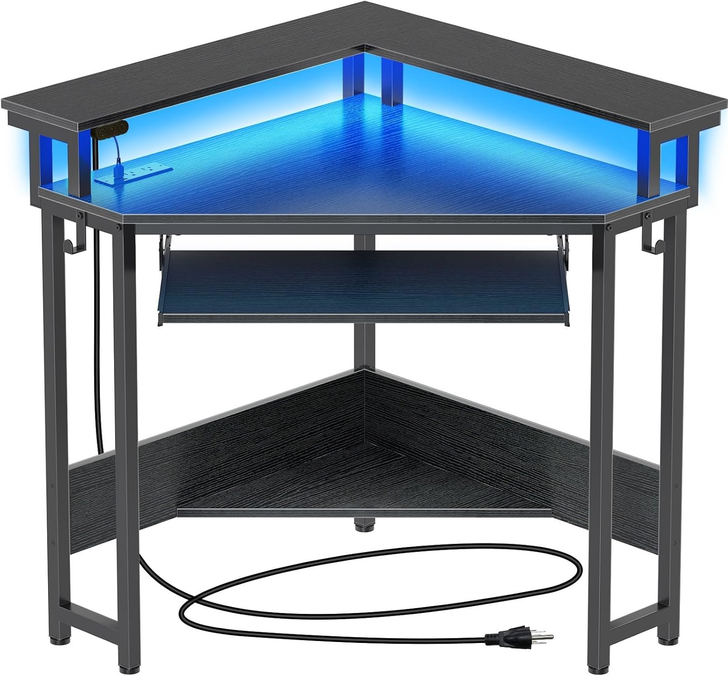 Maximize Your Space: Rolanstar Corner Desk Review with LED Lights & Power Outlets