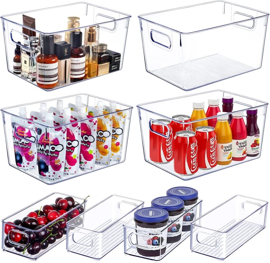 Maximize Your Space: The Ultimate Review of 8 Stackable Clear Storage Bins for Kitchen Organization