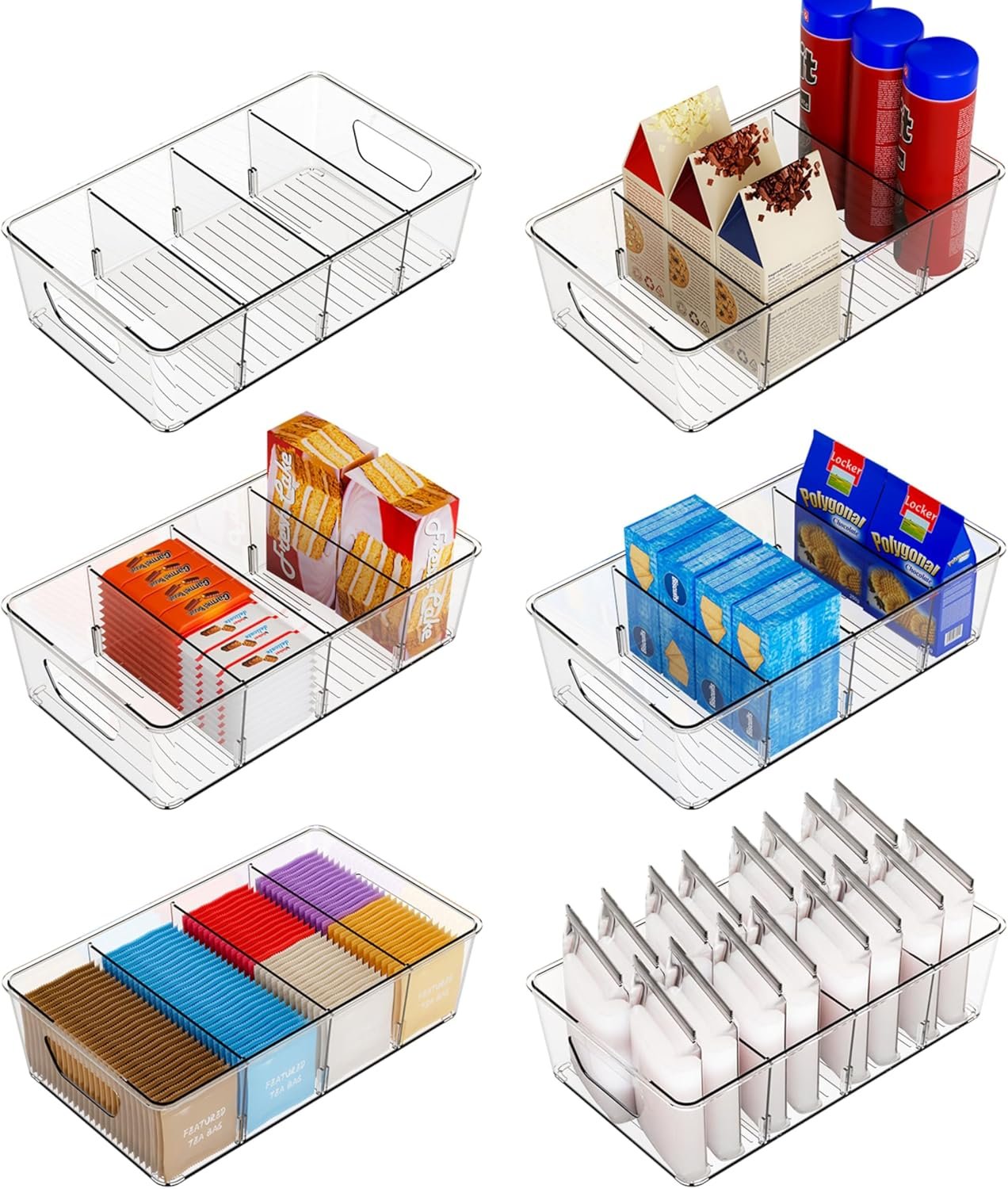 Organize Your Pantry: Review of the 6 Pack Clear Food Storage Organizer Bins