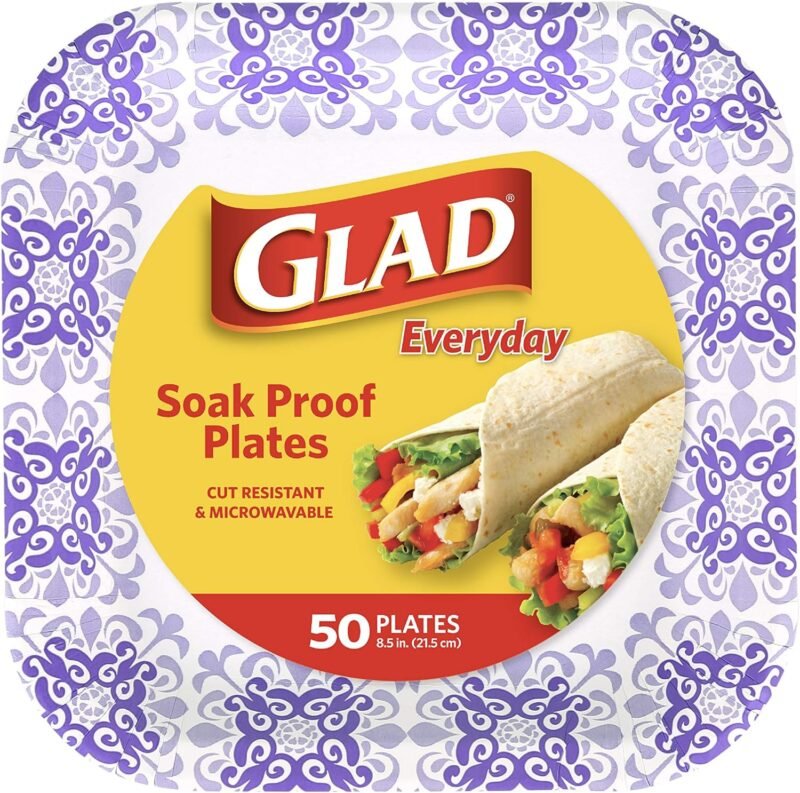 Party-Ready Convenience: Glad Disposable Purple Paper Plates Review