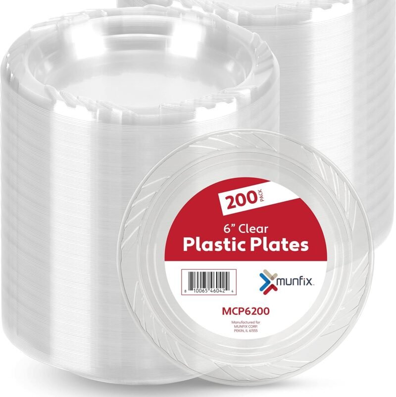 Perfect for Every Occasion: Munfix 200 Clear Plastic Dessert Plates Review