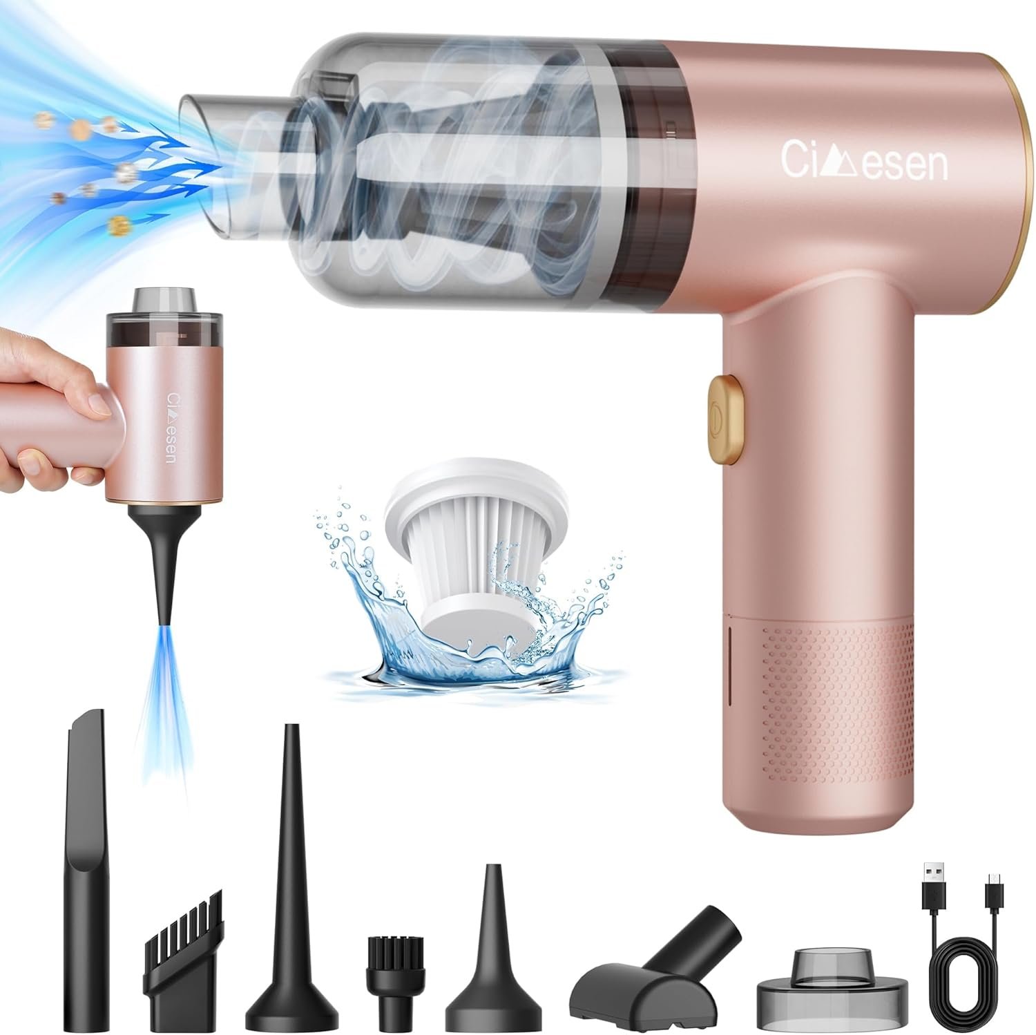 Powerful & Portable: The Ultimate 4-in-1 Car Vacuum Cleaner Review!