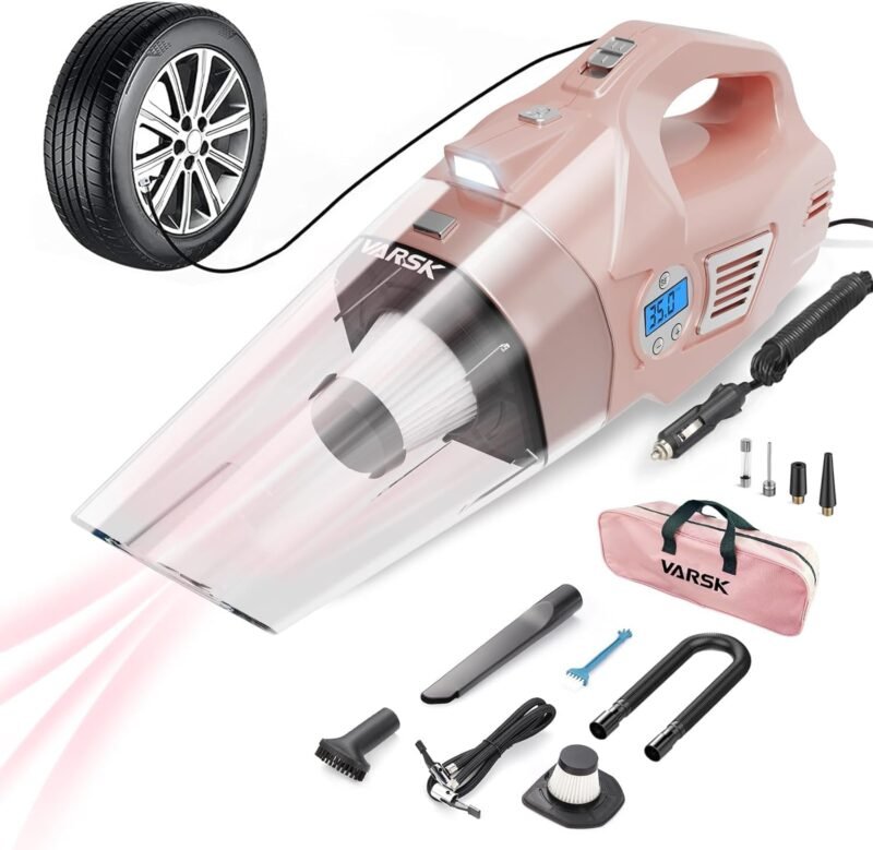 Powerful & Pretty: The Ultimate VARSK 4-in-1 Car Vacuum Review for Women!