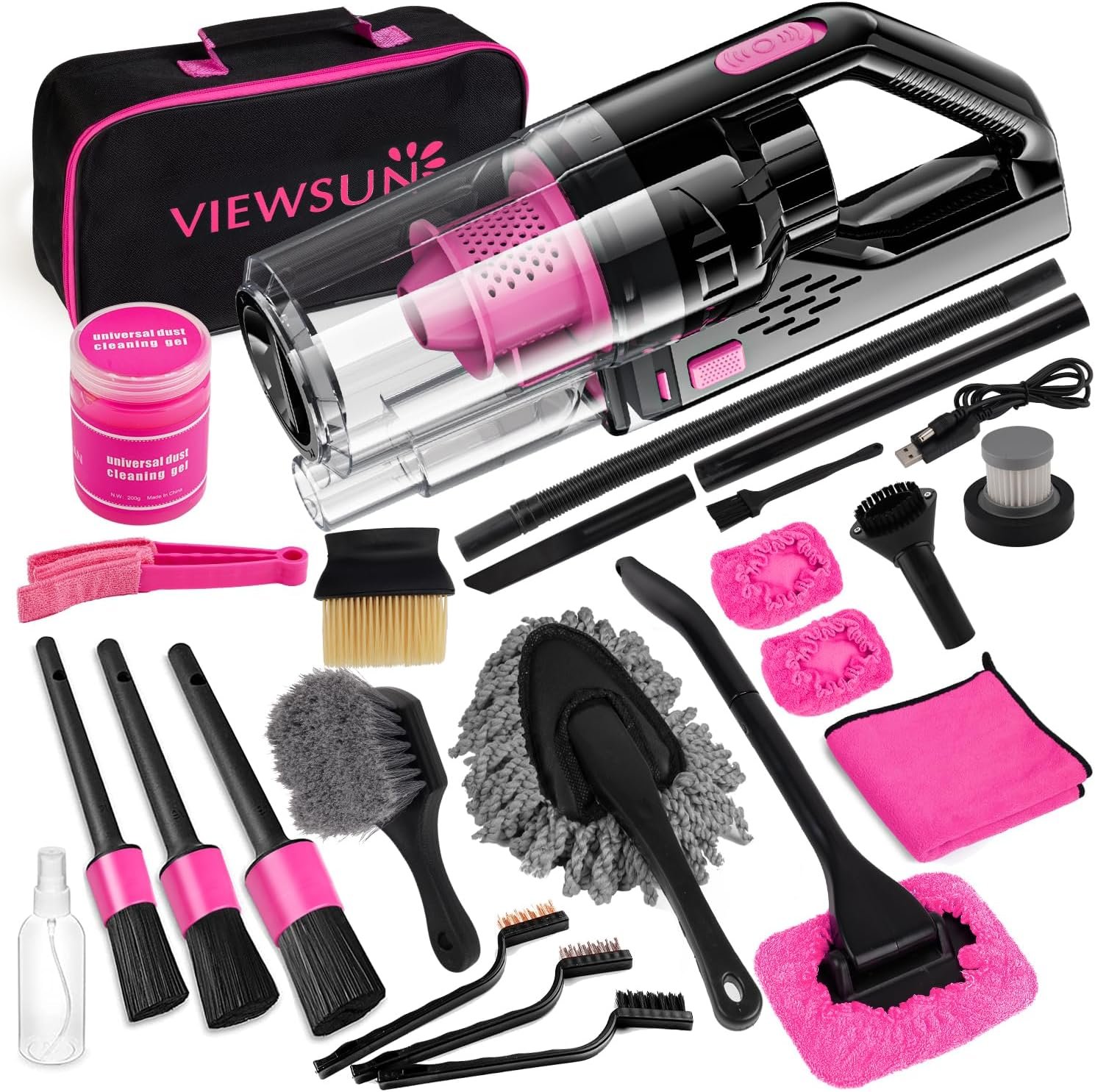 Rev Up Your Clean: A Review of the Viewsun Cordless Car Vacuum with 17-Piece Kit!