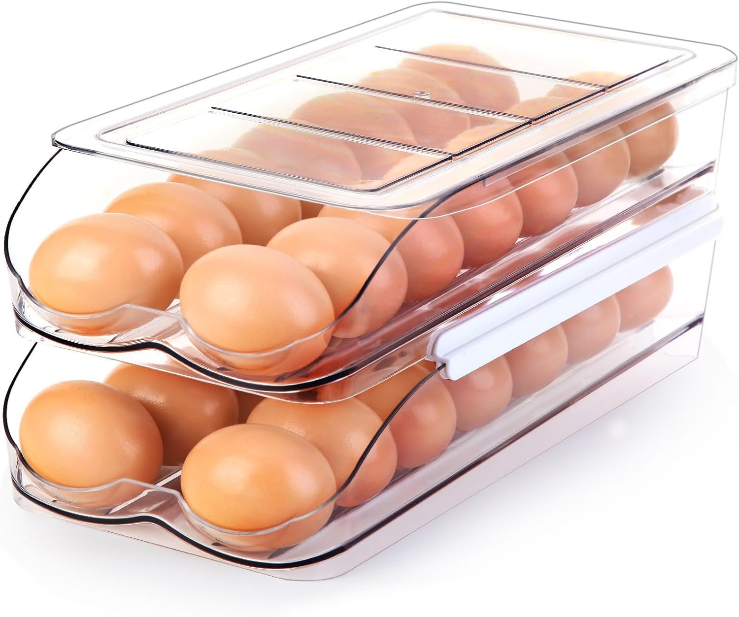 Revolutionize Your Fridge: The Ultimate 2-Tier Automatic Egg Holder Review!