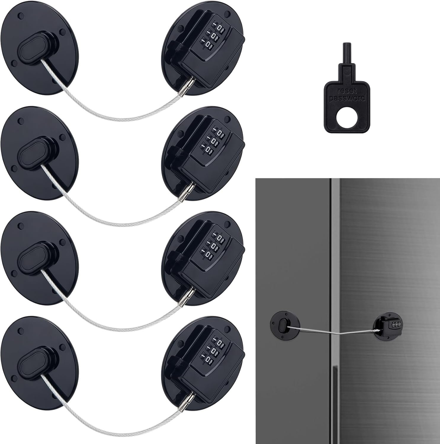 Secure Your Fridge: Top 4PCS Combination Refrigerator Locks Reviewed!