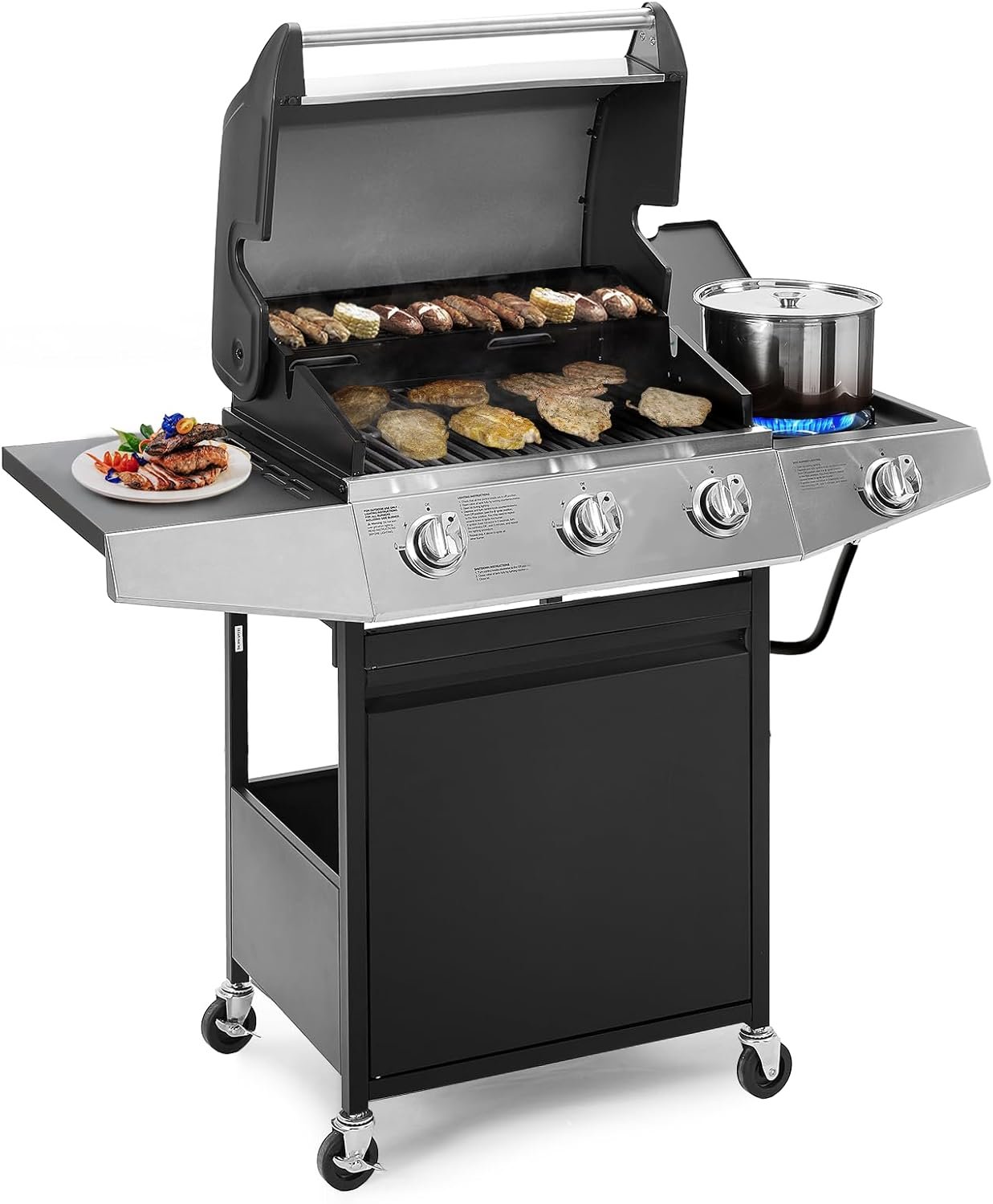 Sizzle and Grill: Review of the Top-Rated Large Propane Gas Grill with 3 Burners!