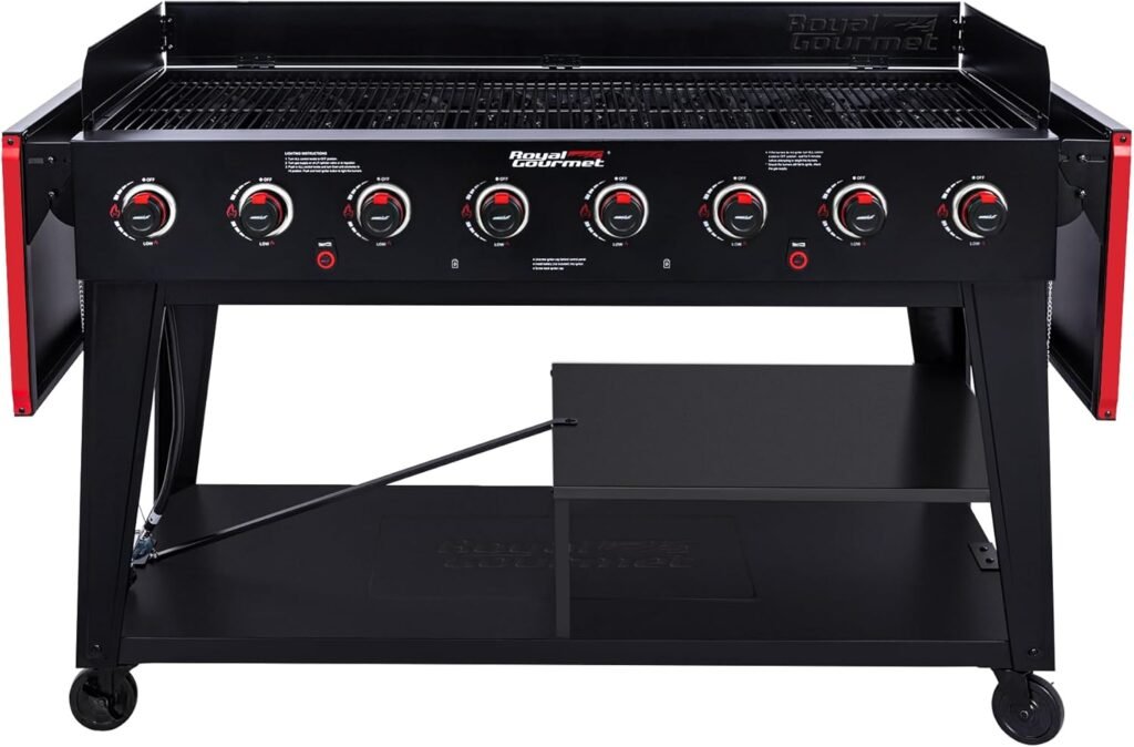 Sizzle in Style: Royal Gourmet GB8003 8-Burner Propane Grill Review for Ultimate Outdoor Cookouts