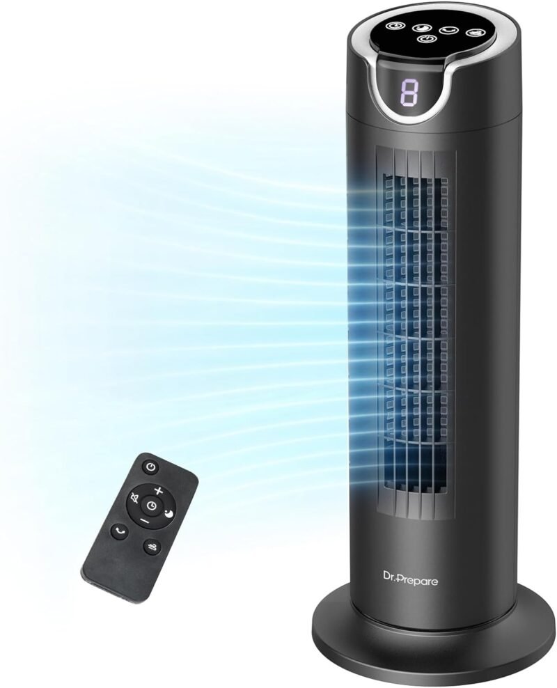 Stay Cool and Quiet: Review of the DR.PREPARE Bladeless Tower Fan