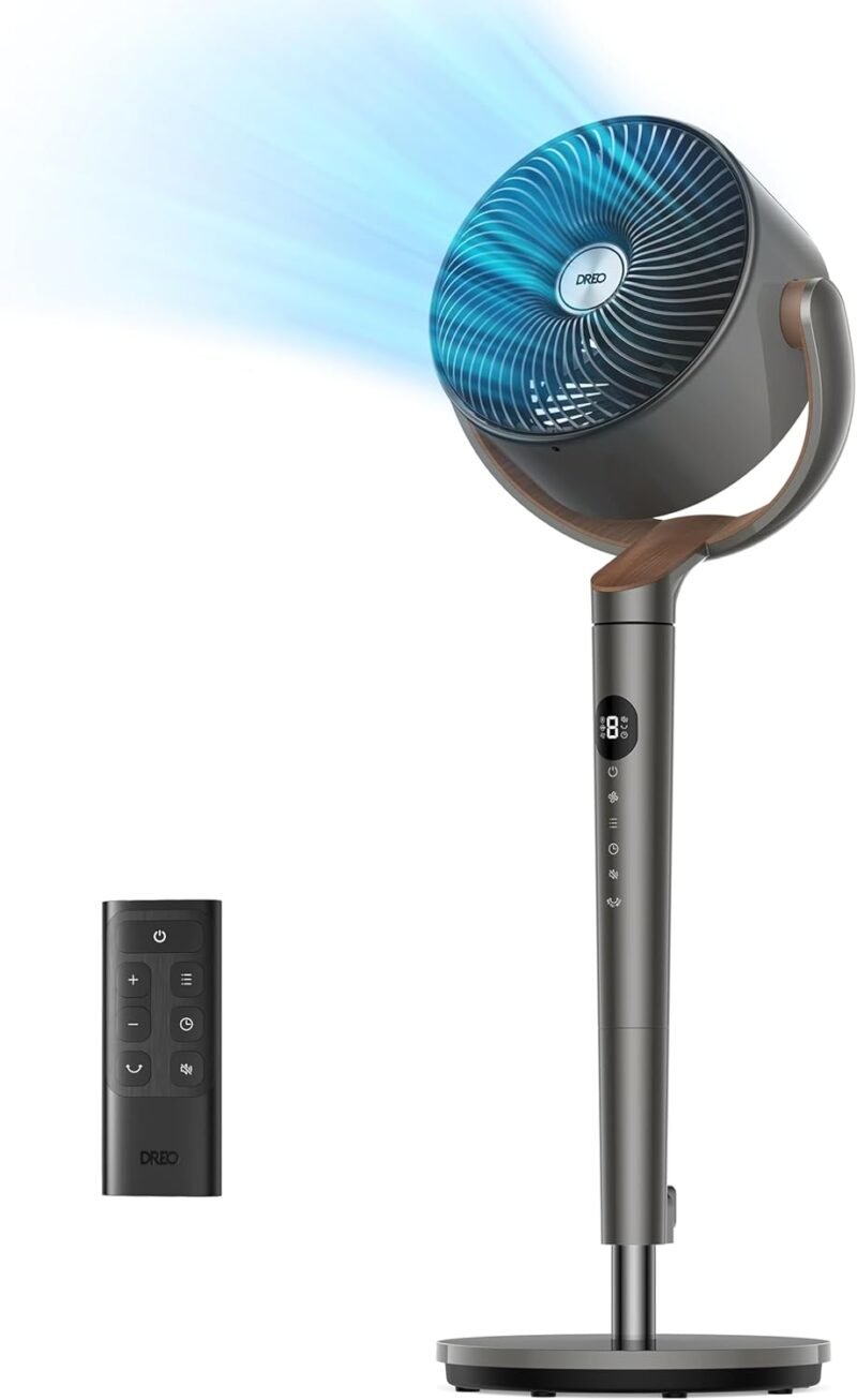 Stay Cool with the Dreo Oscillating Pedestal Fan: Quiet Comfort for Your Bedroom