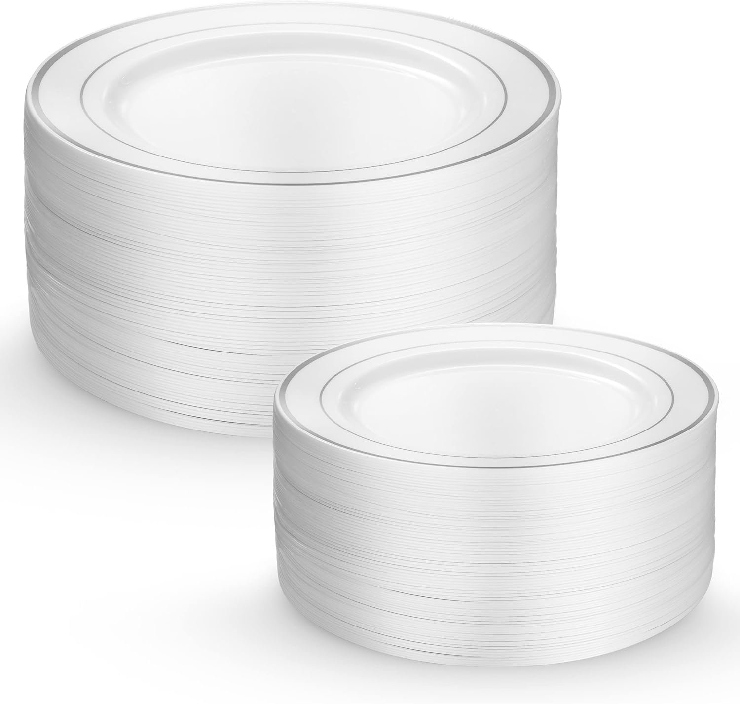 Stylish and Sturdy: Munfix 60 Silver Plastic Plates Set Review