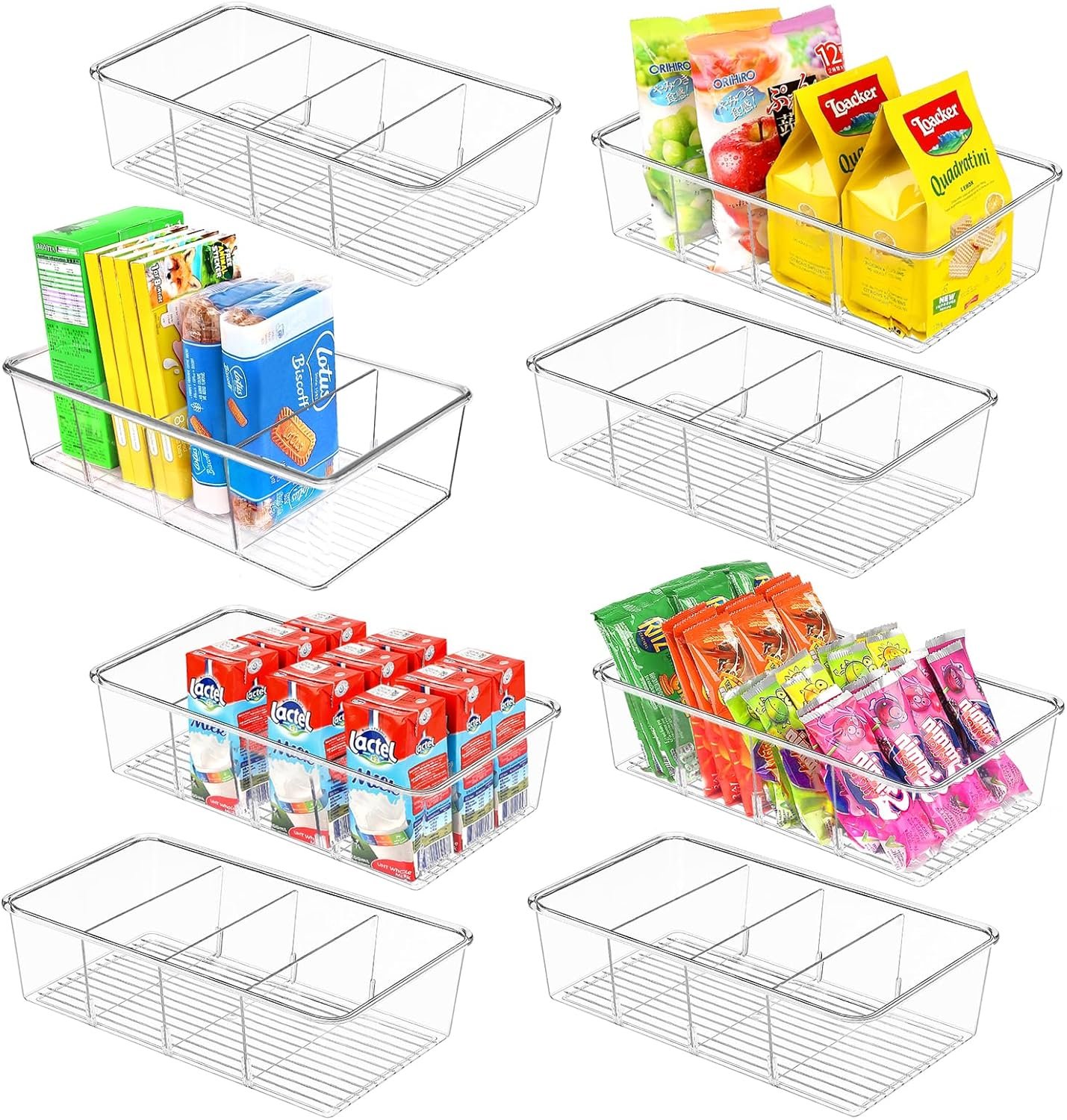 Top 8-Pack Food Pantry Organization: Clear Storage Solutions for Your Kitchen!