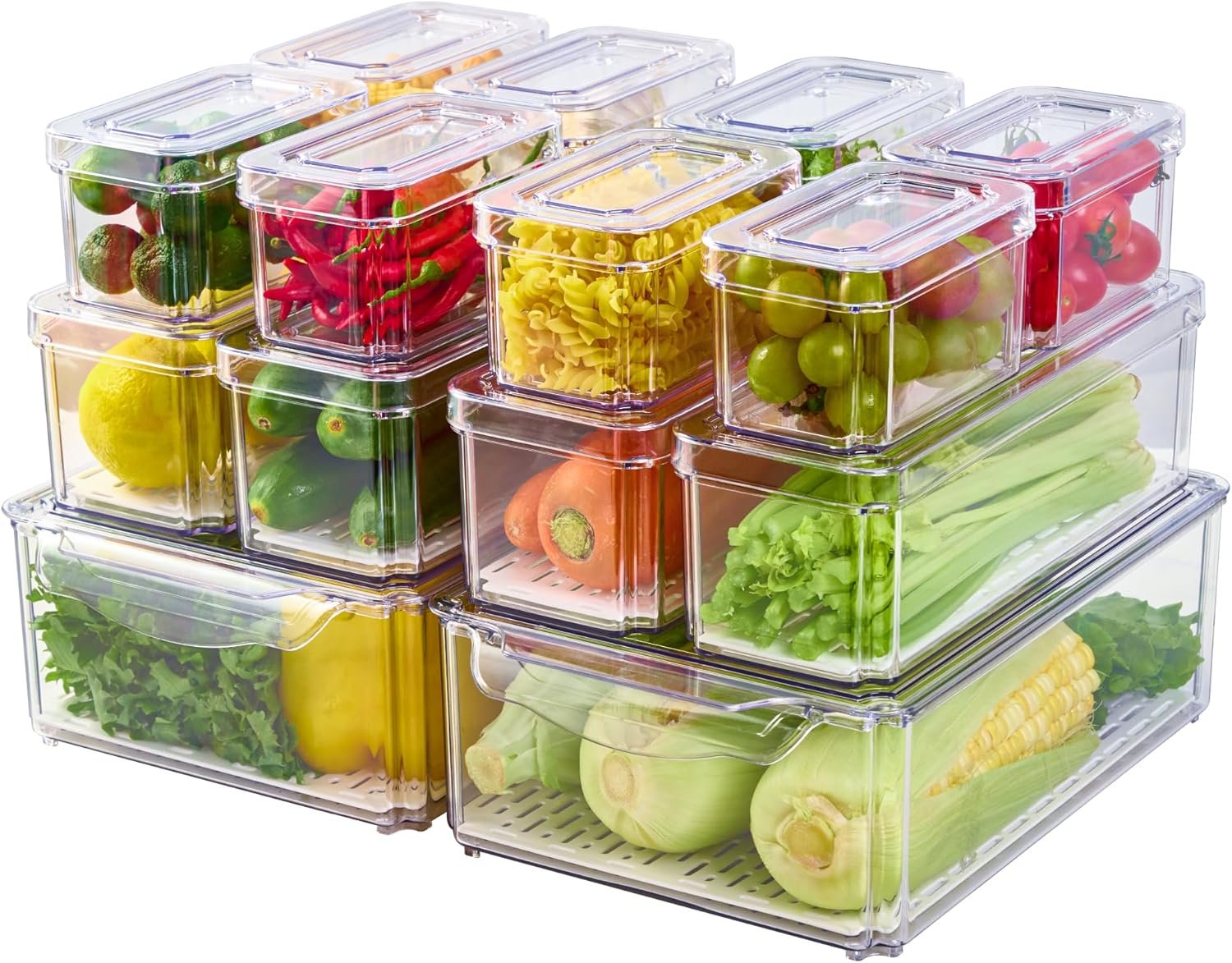 Transform Your Fridge: 14 Pack BPA Free Organizer Bins Review
