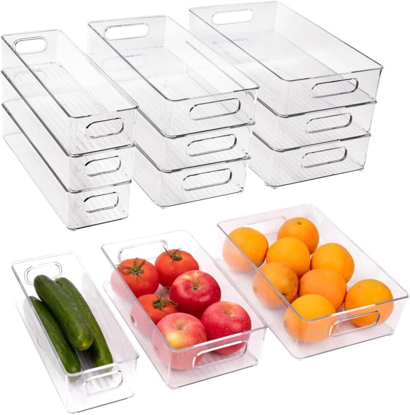 Transform Your Kitchen: 9 Pack Stackable Refrigerator Organizer Bins Review