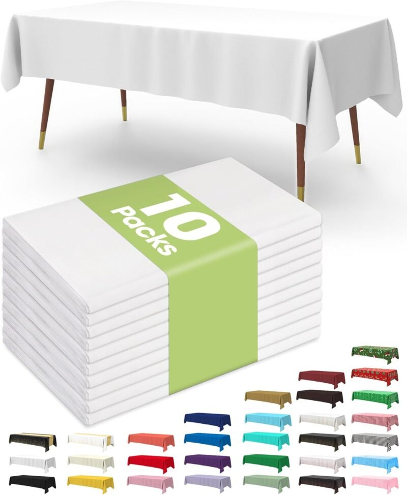 Transform Your Parties with Pureegg Disposable Table Cloths: 10-Pack Review!