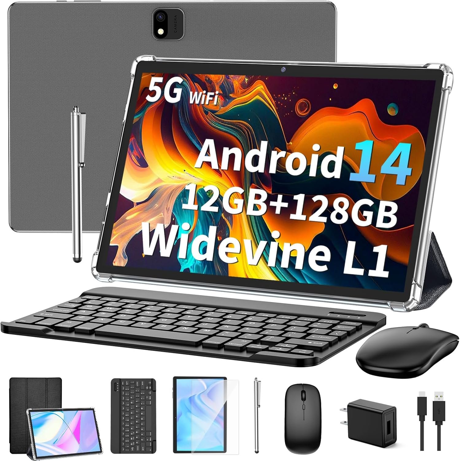 Transform Your Productivity: Review of the Android 14 Tablet with Keyboard and Accessories