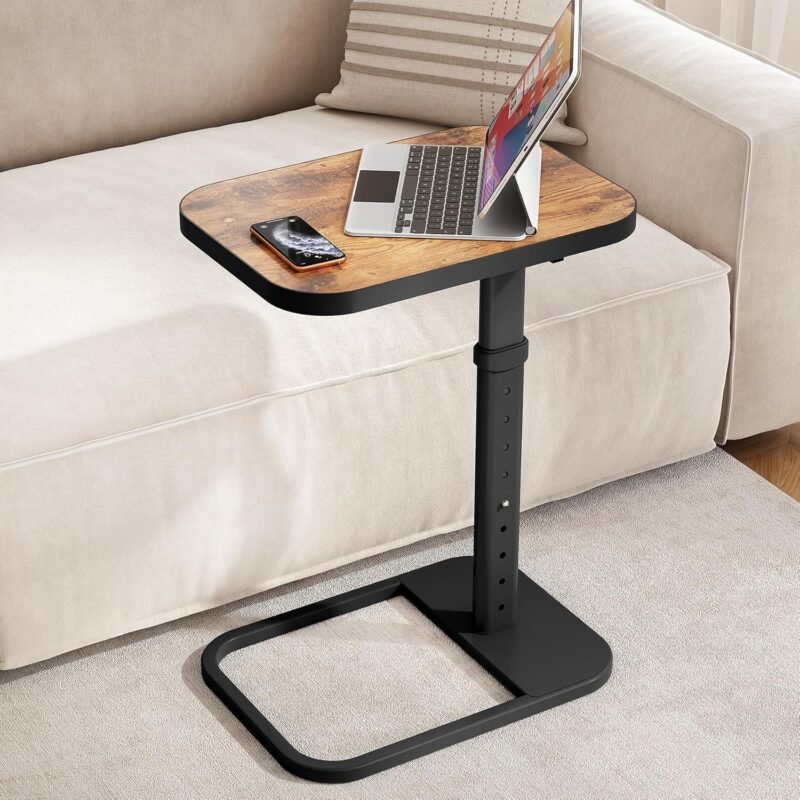 Transform Your Space with the Kitstorack Adjustable TV Tray Table: A Must-Have for Cozy Dining and Work!