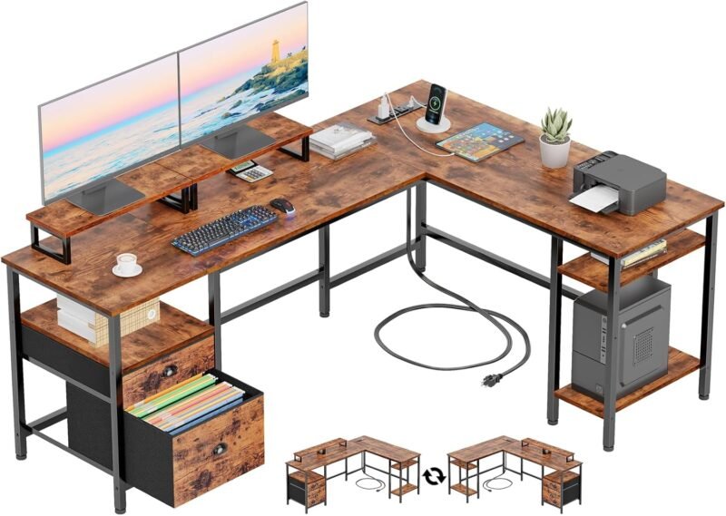 Transform Your Workspace: The Furologee 66” L-Shaped Desk Review