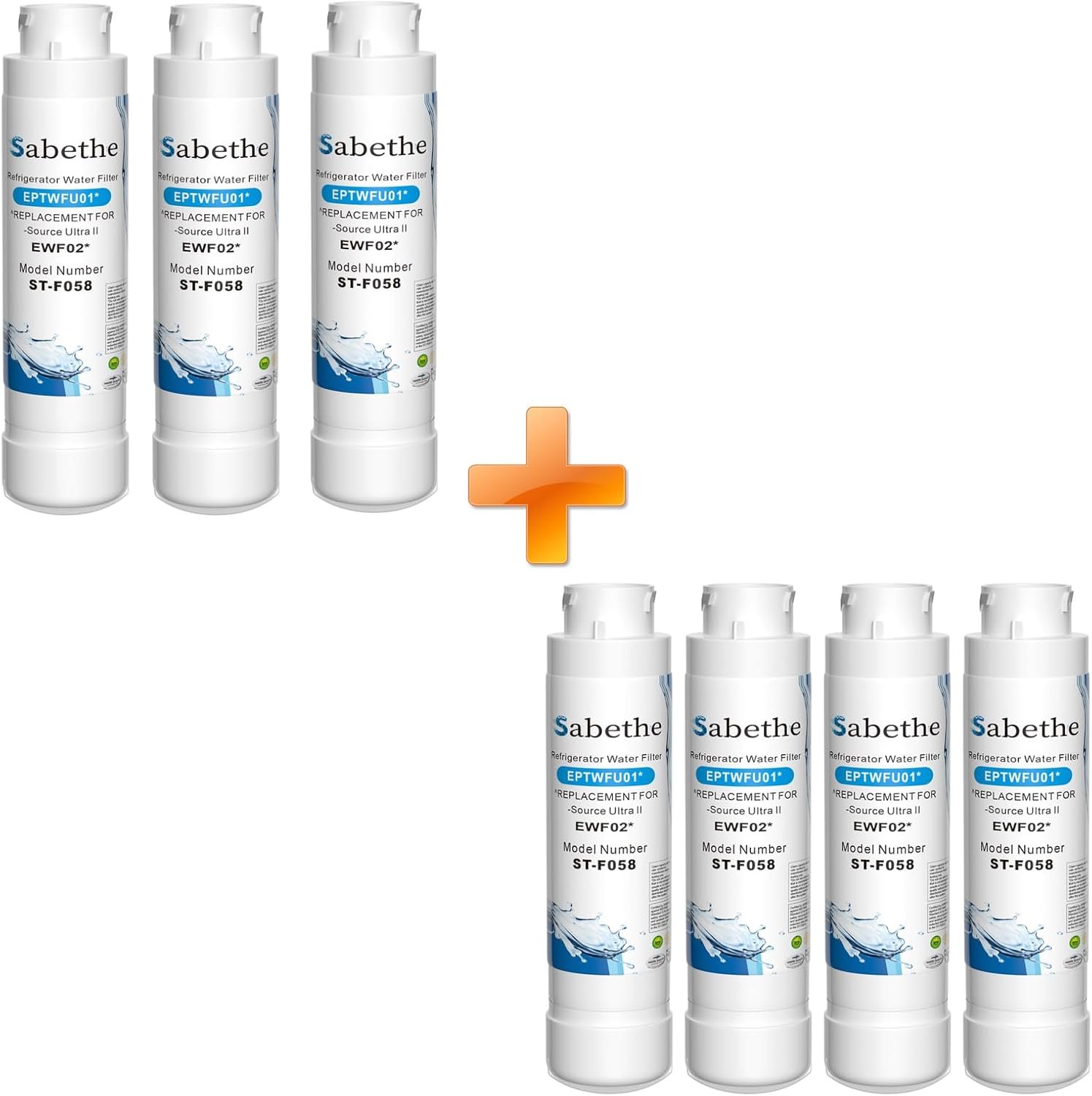 Ultimate 7-Pack Water Filter Replacement: Pure Taste Guaranteed!