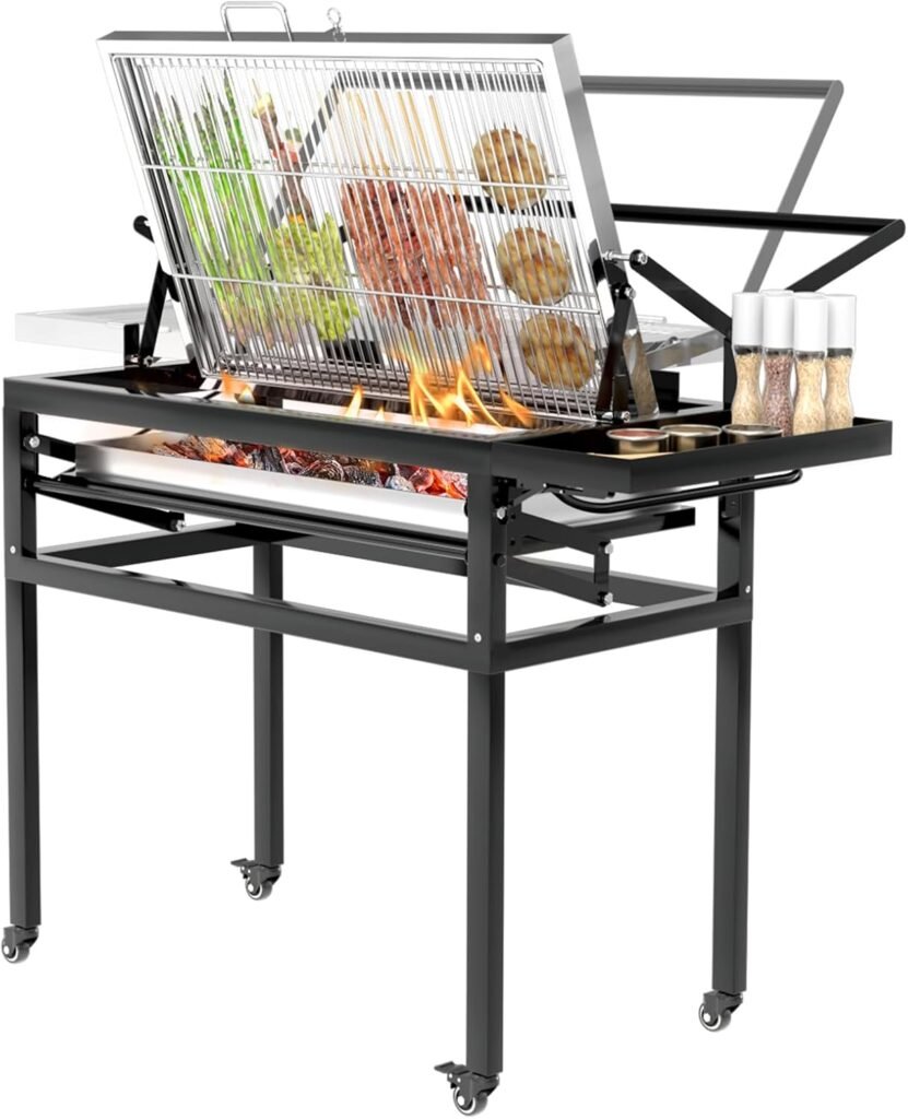 Ultimate BBQ Experience: Review of the Heavy Duty Portable Charcoal Grill with 360° Rotating Stand
