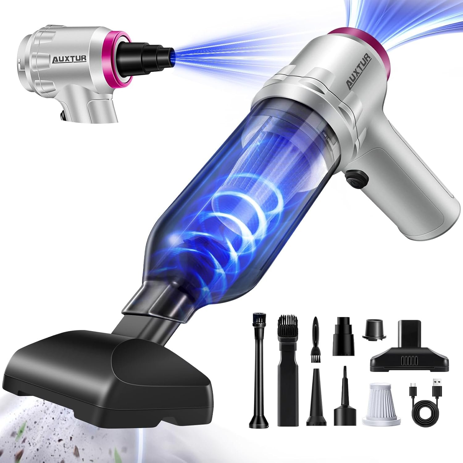 Ultimate Clean: Discover the Power of the Portable Cordless Car Vacuum!