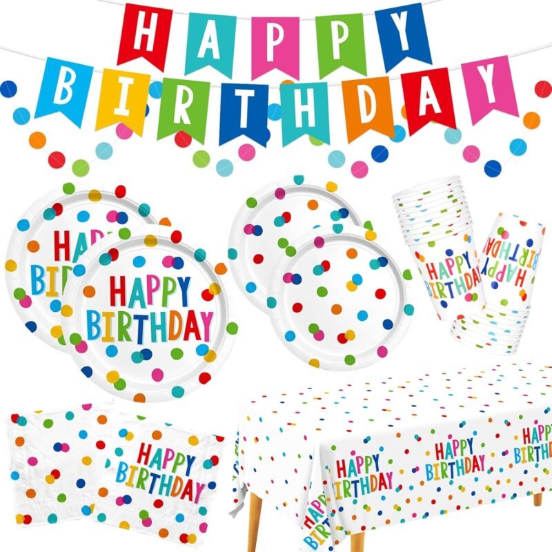 Ultimate Happy Birthday Party Kit: Fun Supplies for 25 Guests!