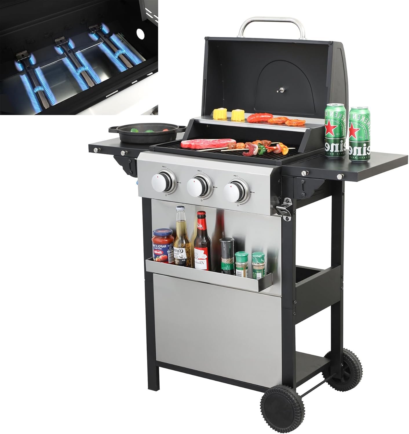 Ultimate Outdoor Cooking: Review of the 3 Burner Stainless Steel Propane Gas Grill
