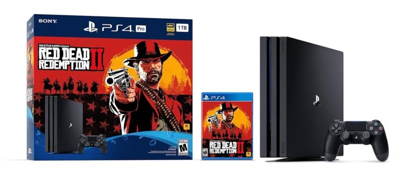 Unleash Adventure: The Renewed PS4 Pro 1TB Red Dead Redemption 2 Bundle Review