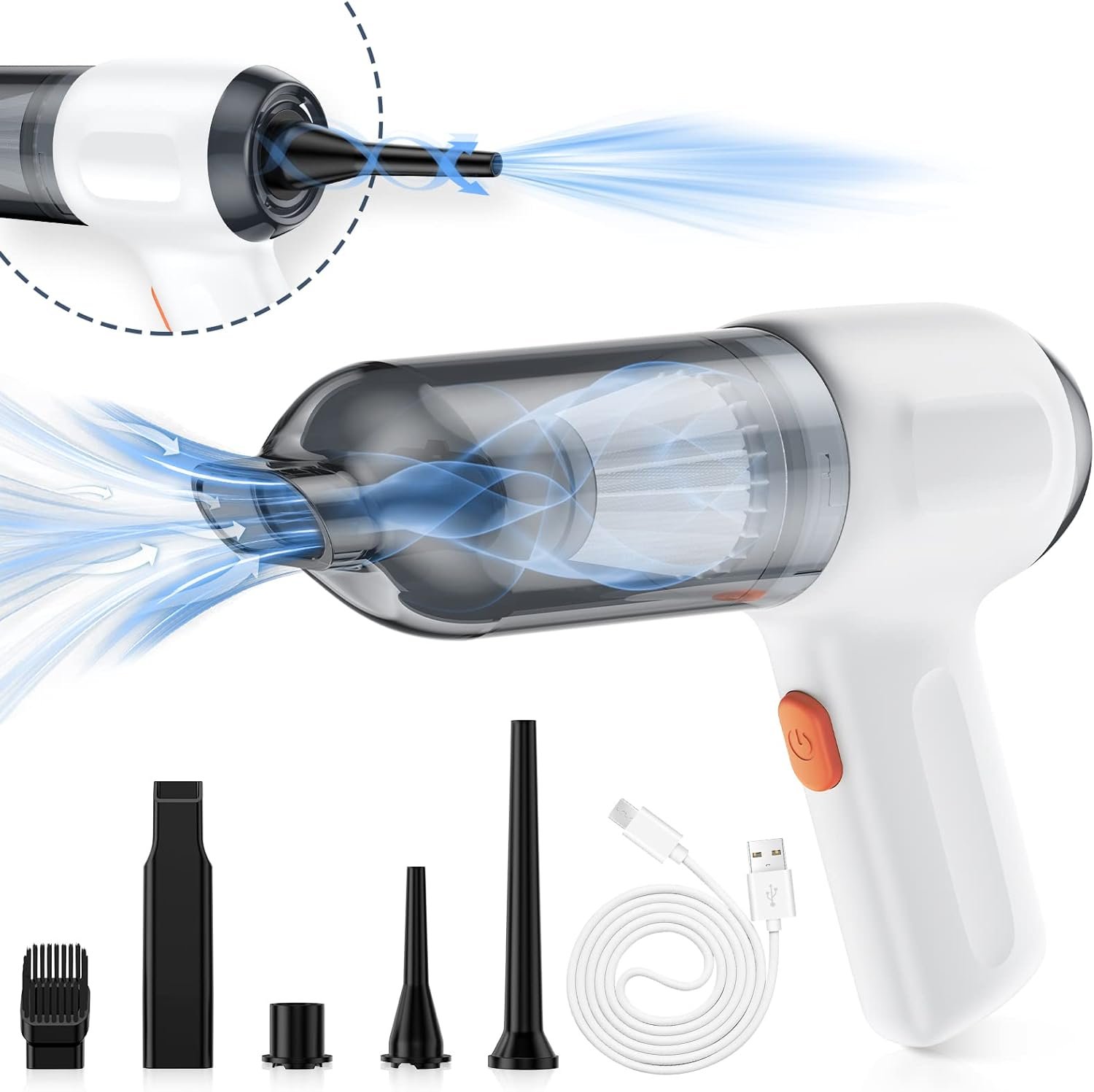 Unleash Clean: The 3-in-1 Fanisic Mini Vacuum for Your Car and Beyond!