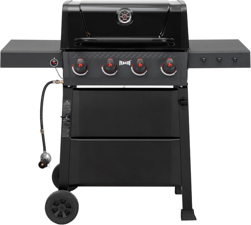 Unleash Flavor: The Ultimate 4-Burner Propane Gas Grill for Your Backyard BBQ