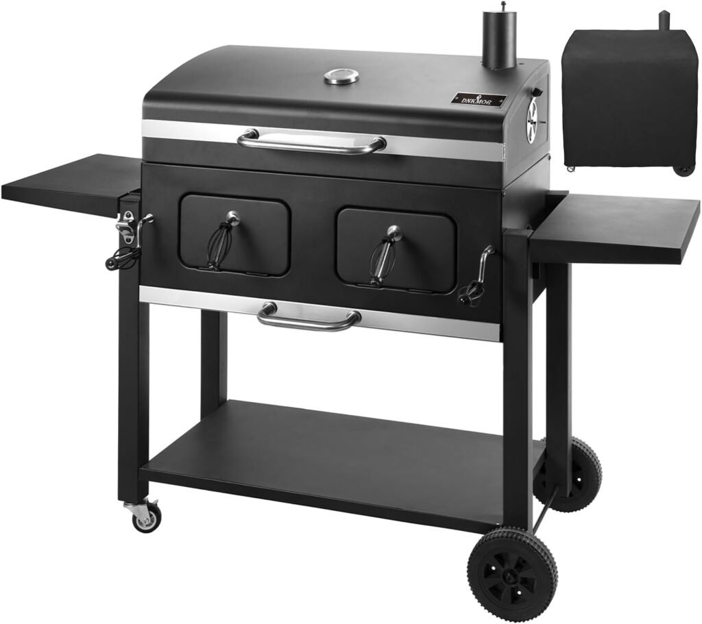Unleash Flavorful Feasts: Review of the DNKMOR Extra Large Charcoal BBQ Grill