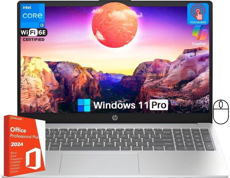 Unleash Productivity: Review of the HP 15.6" Touchscreen Business Laptop with Lifetime MS Office 2024