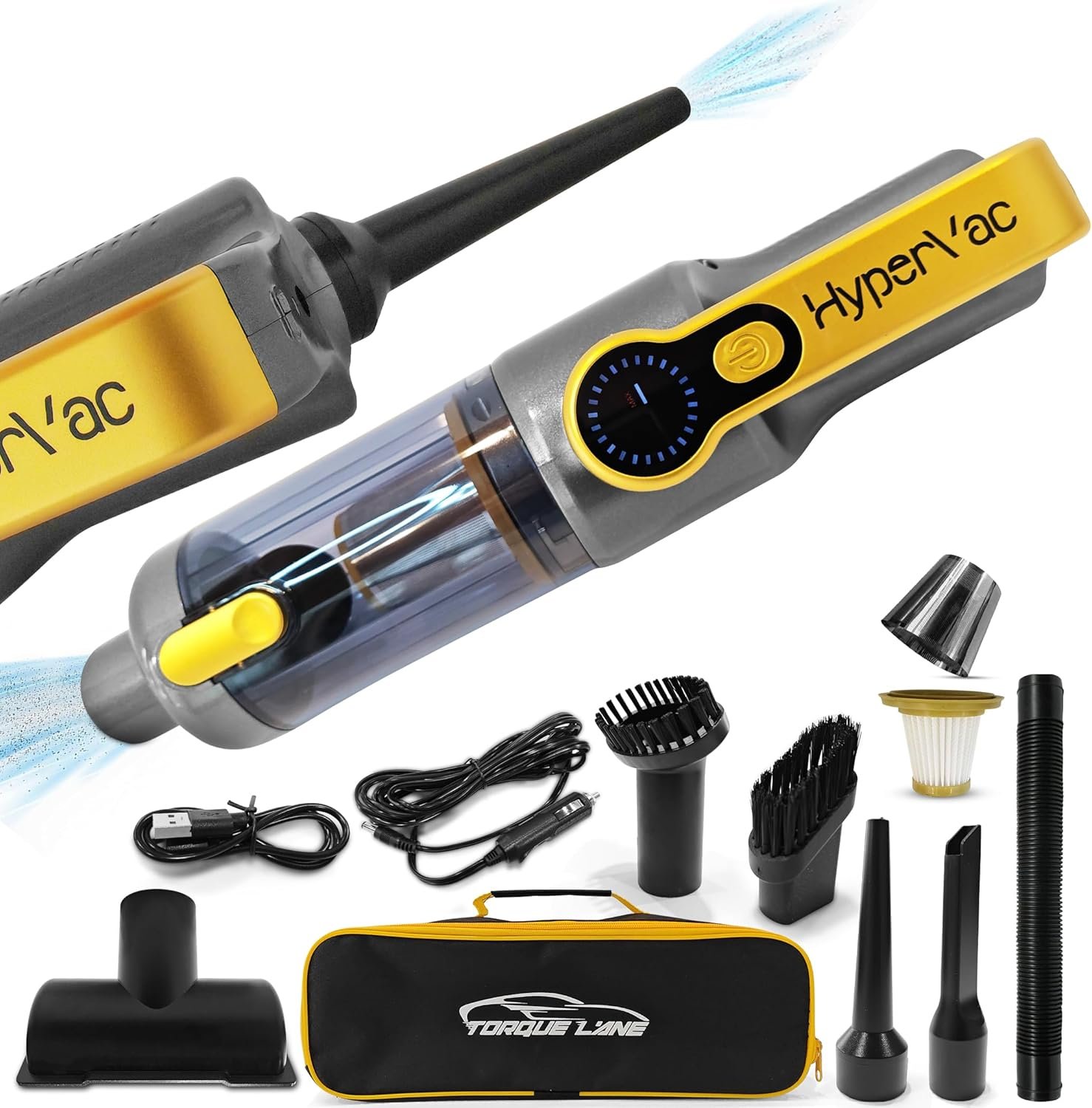 Unleash Ultimate Clean: HyperVac 2-in-1 Car Vacuum & Blower Review