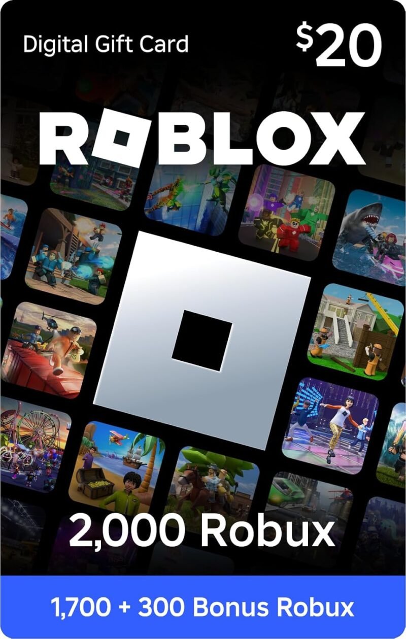 Unlock Fun: Review of the Roblox Digital Gift Card for 2,000 Robux!