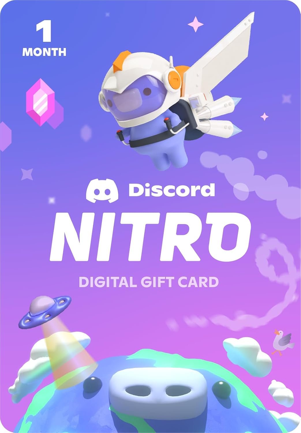 Unlock Premium Features with a Discord Nitro 1-Month Gift Card!
