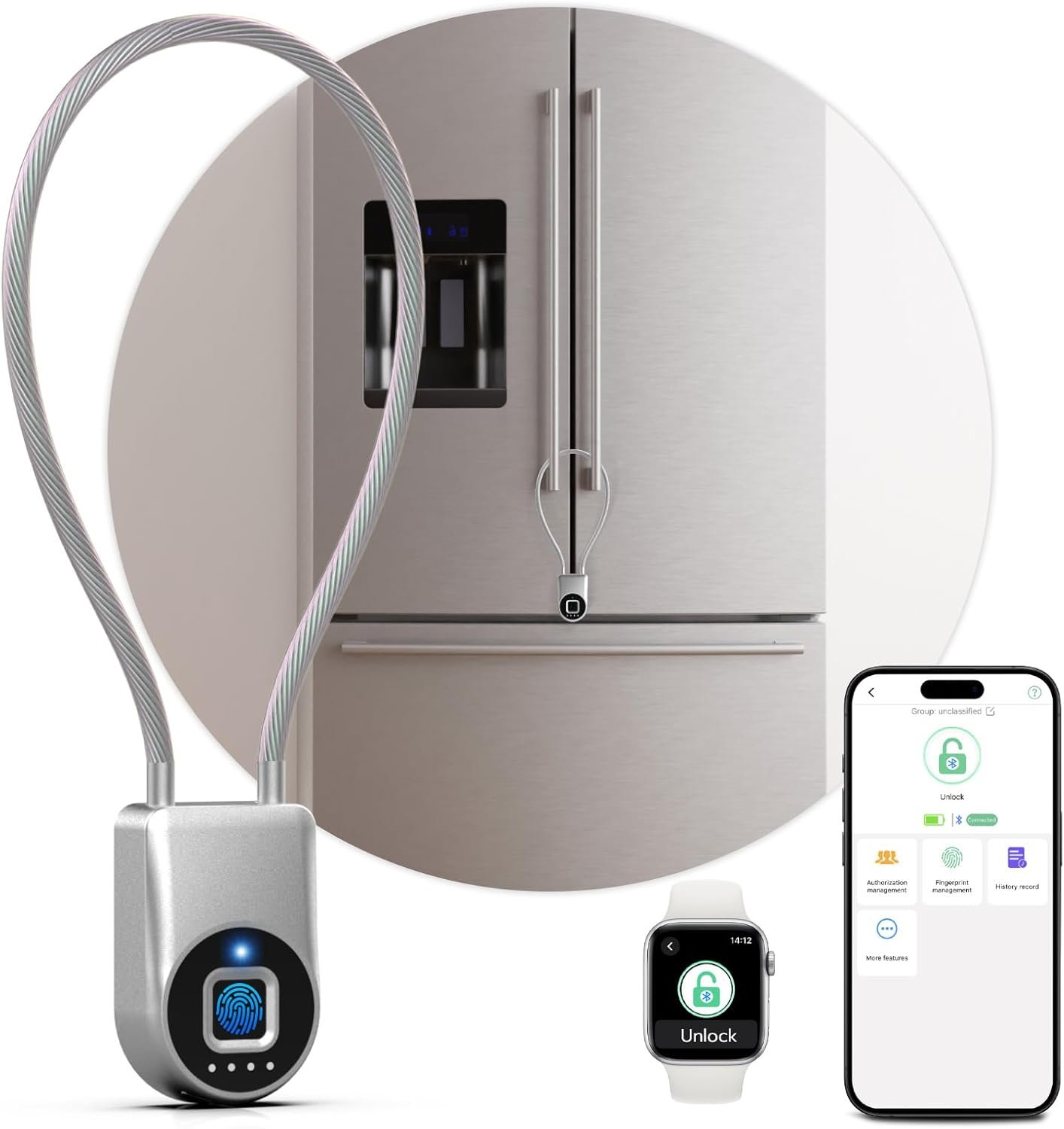 Unlock Safety: Review of the Smart Fingerprint Cable Lock for Fridges