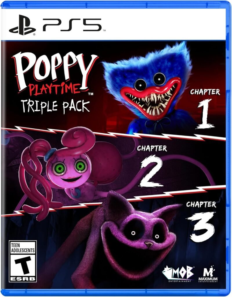 Unlock the Fun: Poppy Playtime Triple Pack for PS5 - Your Ultimate Horror Adventure Awaits!