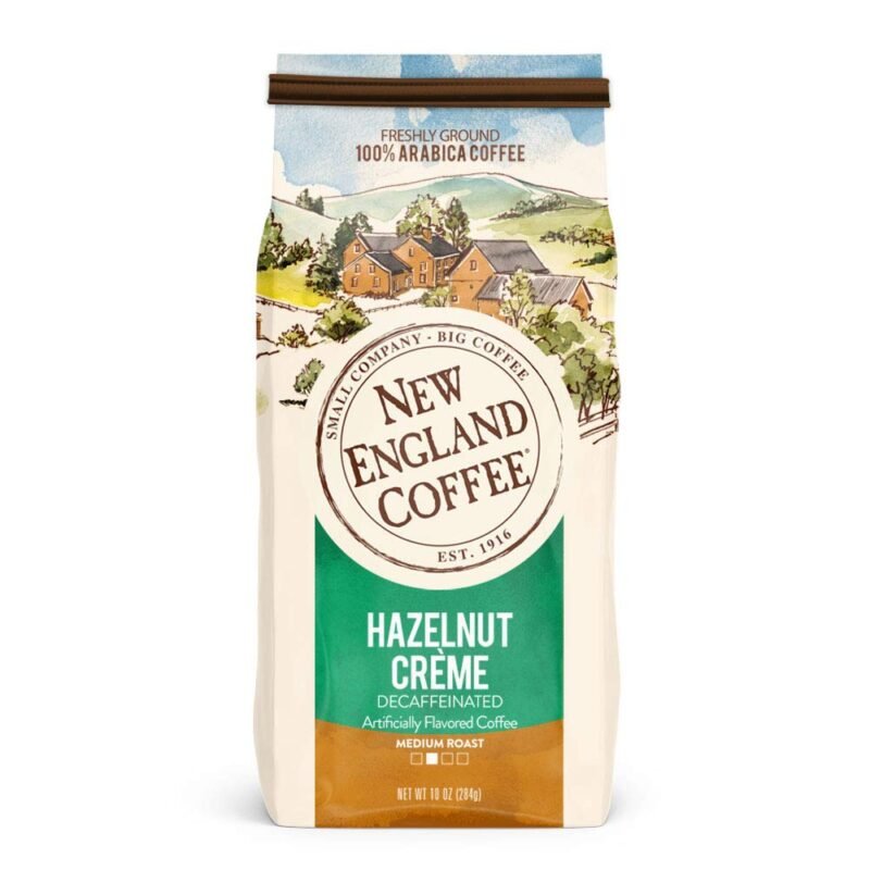 Wake Up to Decadence: New England Coffee Hazelnut Crème Decaf Review