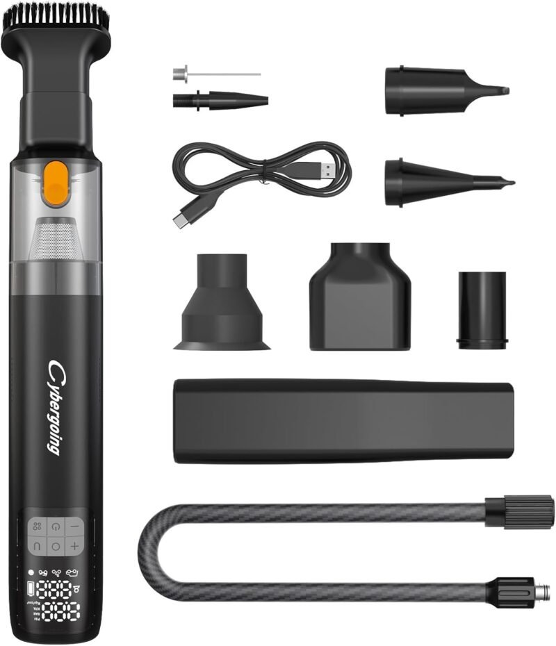 All-in-One Tire Inflator & Handheld Vacuum: Your Ultimate Road Trip Companion!