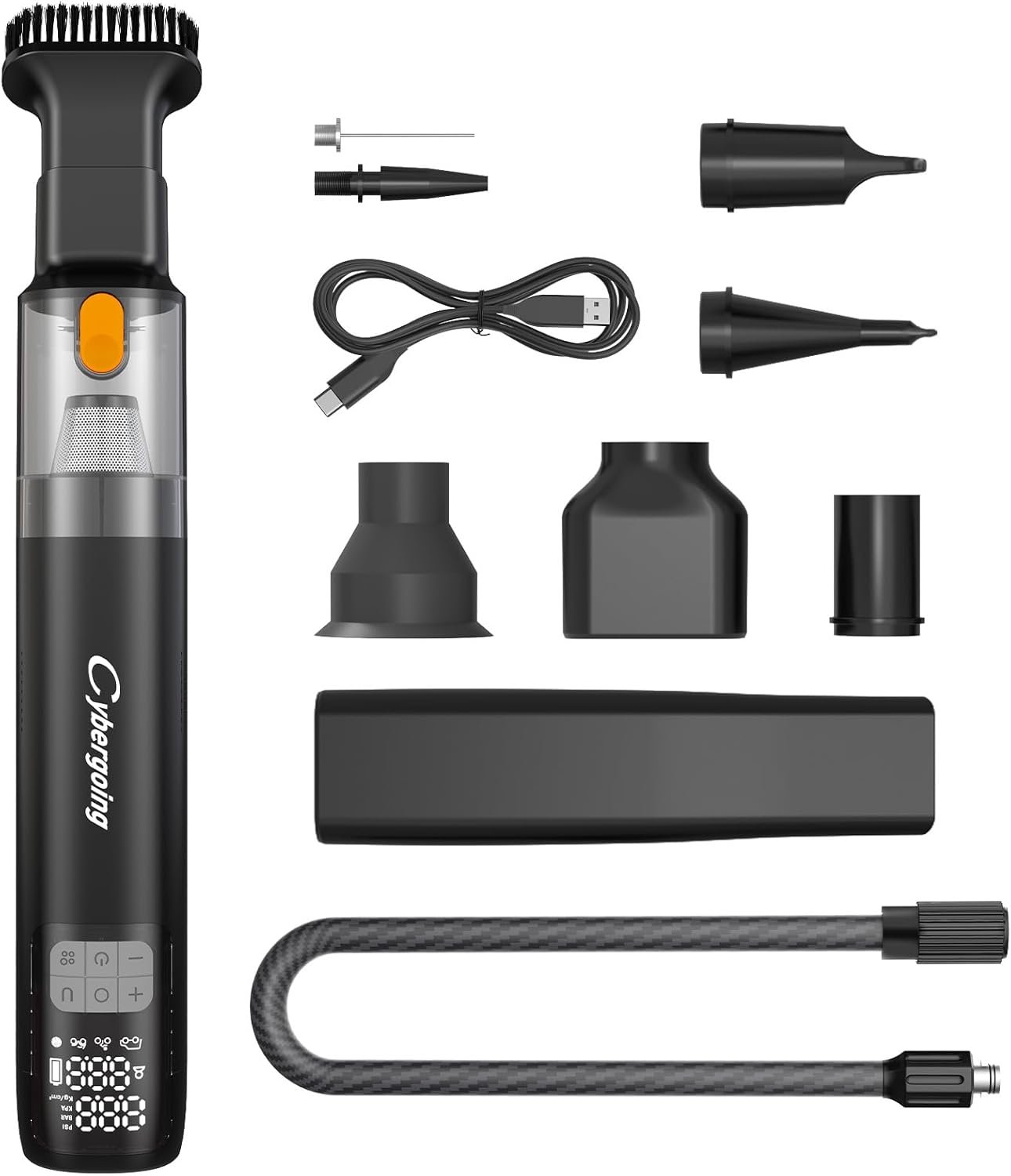 All-in-One Tire Inflator & Handheld Vacuum: Your Ultimate Road Trip Companion!