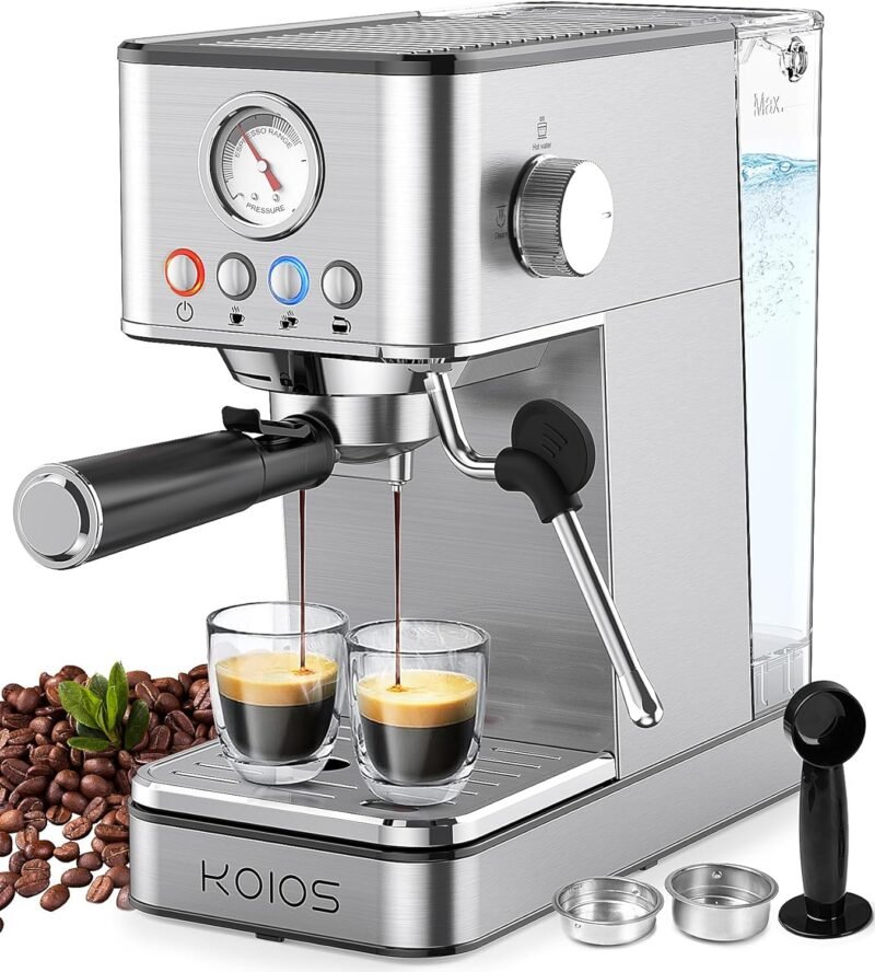 Brew Barista-Quality Coffee at Home: KOIOS 1200W Espresso Machine Review
