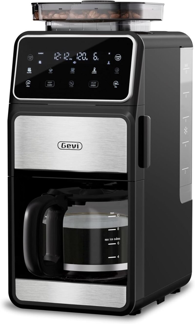 Brew It Fresh: A Review of the Gevi 10 Cup Coffee Maker with Built-in Grinder
