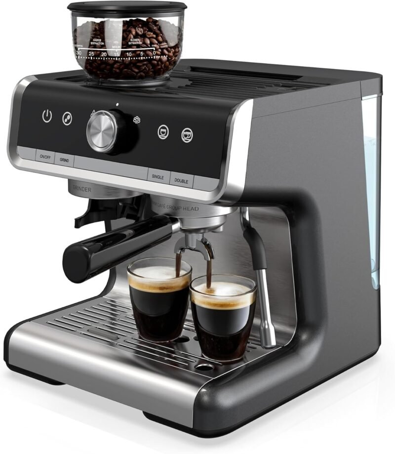 Brew Like a Barista: Review of the 20 Bar Espresso Machine with Grinder