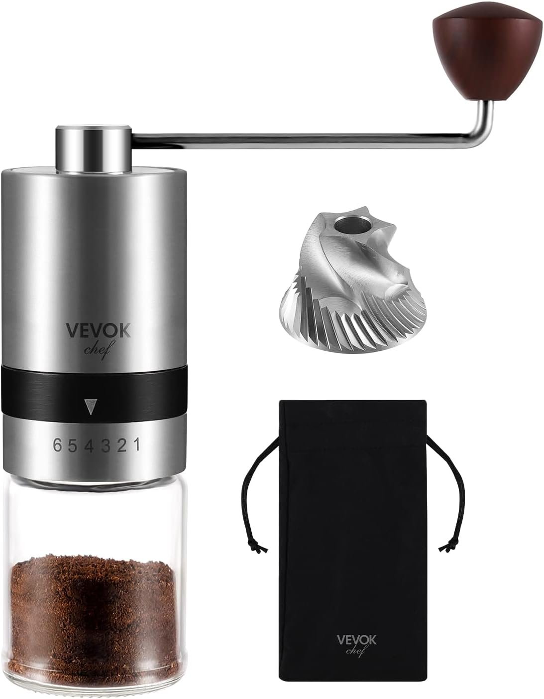 Brew Perfect Coffee Anywhere: VEVOK CHEF Manual Burr Grinder Review