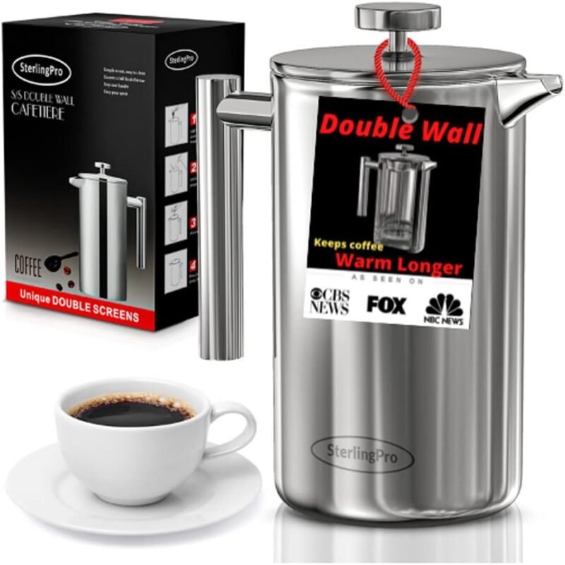 Brew Perfect Coffee: Review of the Stylish Double Walled French Press