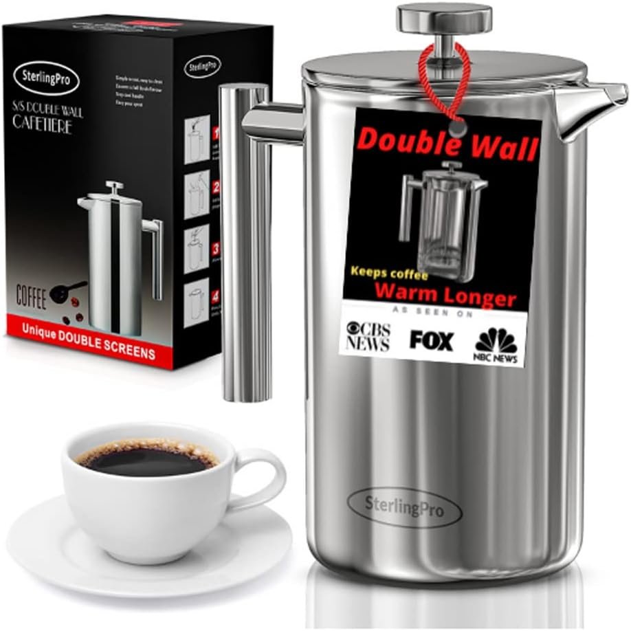 Brew Perfect Coffee: Review of the Stylish Double Walled French Press