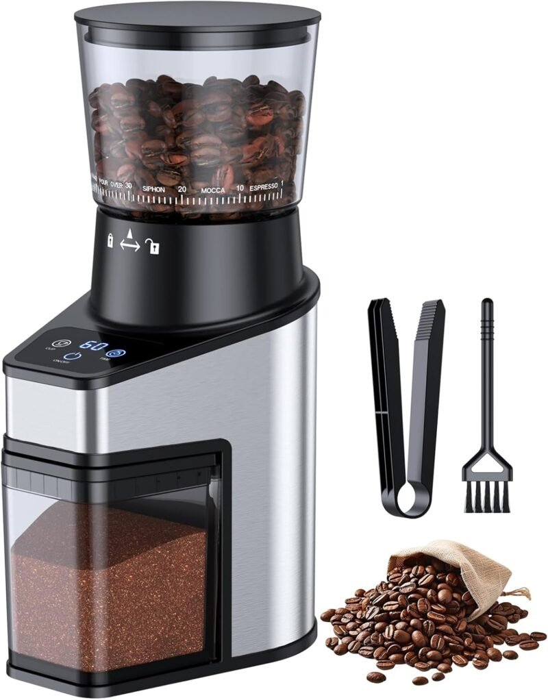 Brew Perfect Coffee: The Ultimate Review of the LCD Touchscreen Burr Coffee Grinder
